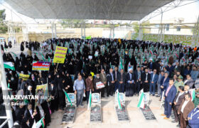 راهپیمایی ۱۳ آبان در خطه طلایی ایران