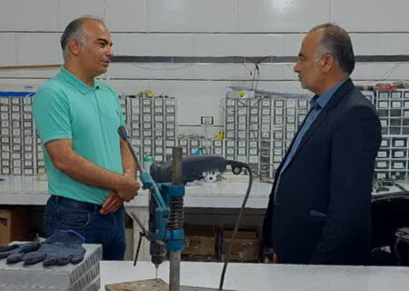 بازدید نماینده مردم لنجان در مجلس از کارگاه تولیدی قطعات الکترونیکی قطار