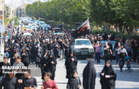 راهپیمایی جاماندگان اربعین در خطه طلایی ایران